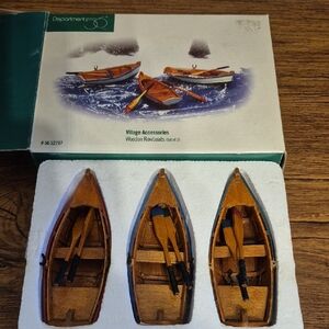 Department 56 Wooden Rowboats